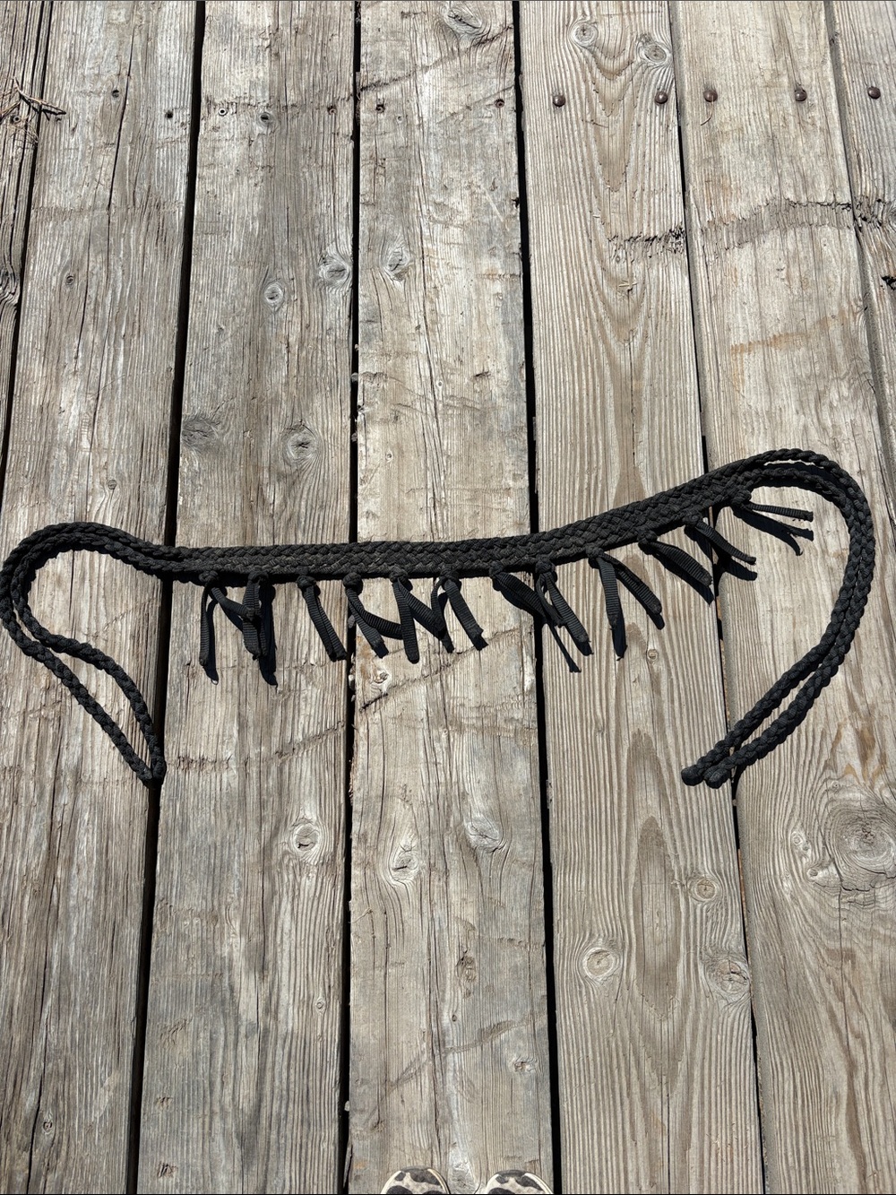 Black Mule Tape breast collar (for horses)